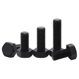 Oxidized <strong>Black</strong> Hex Head <strong>Bolts</strong> Carbon Steel High-Strength External Hexagonal Screws - Product Image 4