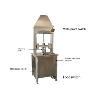 Stainless Steel Hydraulic Vertical <b>Splitting</b> <b>Machine</b> Half-<b>Splitting</b> Brain Cutting for Pig Sheep Head Retention Motor Core - Product Image 3