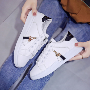 Baskets décontractées pour filles, chaussures de sport respirantes blanches à lacets pour femmes, idéales pour la course, le <span class=keywords><strong>tennis</strong></span> et la marche – Nouvelle collection été - Product Image 5