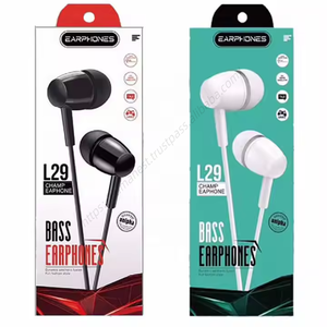 Audífonos Intrauditivos con Cable de 3.5mm al por Mayor, Audífonos Deportivos L29 con Sonido Estéreo para Teléfono, Música y Juegos, Universales - Product Image 1