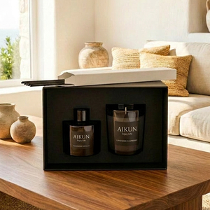 ชุดน้ำหอมปรับอากาศกลิ่นเลมอนโหระพา AIKUN พร้อมก้านไม้หอม กลิ่นซิตรัส สำหรับห้องนั่งเล่น ห้องนอน ของตกแต่งบ้าน บรรจุในกล่องของขวัญ - Product Image 4