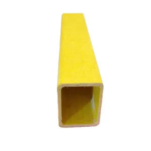 Hot Selling Tube FRP Square Tube Pultrusion para Material de Construção Durável FRP Pipe