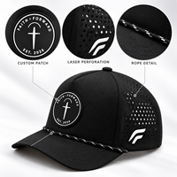 Casquette de baseball respirante perforée personnalisée en gros avec logo brodé et visière incurvée pour le sport OEM ODM