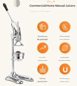 <span class=keywords><strong>Presse</strong></span>-agrumes manuel en acier inoxydable pour usage commercial et domestique, <span class=keywords><strong>presse</strong></span>-agrumes manuel pour jus d'orange frais - Product Image 2
