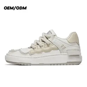 OEM/ODM SMD New Design Cream Colour White Shoes For Men Sneakers Casual