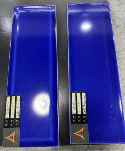 Piastrelle da Parete in Ceramica Smaltata Lucida Blu Zaffiro per Bagno, Doccia e Cucina, Fatte a Mano, Stile Subway - Product Image 2