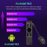 جهاز استقبال تلفزيوني X96q بنظام أندرويد 14، معالج ثماني النواة، شاشة لمس سعوية 4K، ذاكرة وصول عشوائي 3 جيجابايت، مشغل USB متعدد