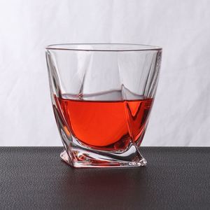 แก้วทรงเรขาคณิตแบบหมุนได้ ขนาด 320 มล. แก้วใสสำหรับเบียร์เย็นหรือวิสกี้ - Product Image 3