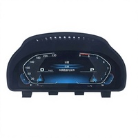 Speedometer Digital Profesional 10.25 Inch LCD Dashboard dengan TPMS Plastik Hitam untuk BMW Seri 5 2010-2017 Yuefu