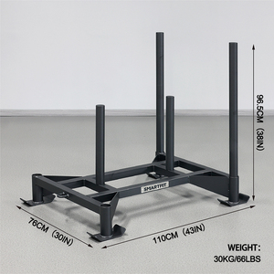 SMARTFIT Trineo de Gimnasio Comercial de Alta Resistencia con Dos Postes Centrales para Entrenamiento de Fuerza y Velocidad Profesional - Product Image 2