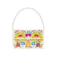 Nouveau sac à main en toile de qualité supérieure avec imprimé floral coloré, couleurs mélangées, forme personnalisée, sac promotionnel pour usage quotidien pour femmes