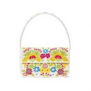 Nuevo Bolso de Lona de Moda de la Mejor Calidad con Estampado Floral Colorido, Colores Mezclados, Forma Personalizada, Bolso Promocional de Uso Diario para Mujer - Product Image 2