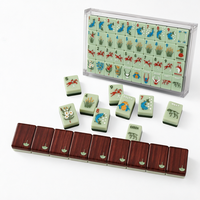 Ensemble de Mahjong et de Poker Pliable de Luxe Moderne Américain, Portable, pour le Divertissement à Domicile, Idéal comme Cadeau