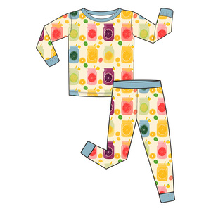 Vente en gros de 2 pièces de Noël pour enfants de 0 à 16 <span class=keywords><strong>ans</strong></span> pull à manches longues sweats tenues unisexe garçon filles ensembles en éponge française - Product Image 6