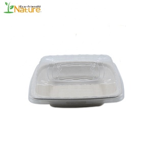 Écru carré 16oz jetable bagasse bols alimentaire bagasse emballage bol <span class=keywords><strong>de</strong></span> canne à sucre pour nouilles/salade - Product Image 2
