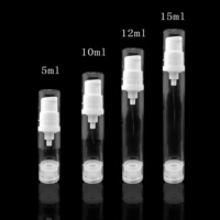 Emballage cosmétique en plastique écologique personnalisé de 5 ml, 10 ml, 12 ml, 15 ml, flacon pompe sans air pour sérum et lotion