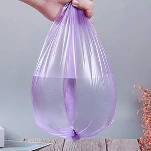 Huamaohengchun Paquete de 200 Bolsas de Basura de 4 Galones, Bolsas de Basura Pequeñas y Coloridas con Asa para el Hogar, Oficina y Baño - Product Image 5