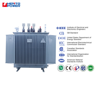 Transformateur de distribution immergé dans l'huile HENTG POWER 10KV 11KV 50 KVA 100 KVA 200 KVA MV HV pour la distribution intelligente des services publics