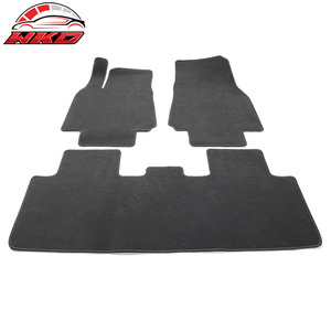 Tapis de sol pour Tesla Model Y 4 portes 20-24, tapis avant et arrière en velours gris - 3 pièces - Product Image 4