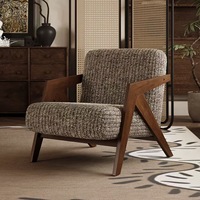 Fauteuil d'appoint Richard pour café, hôtel, chambre d'hôtes, chambre à coucher, balcon – Canapé de loisirs