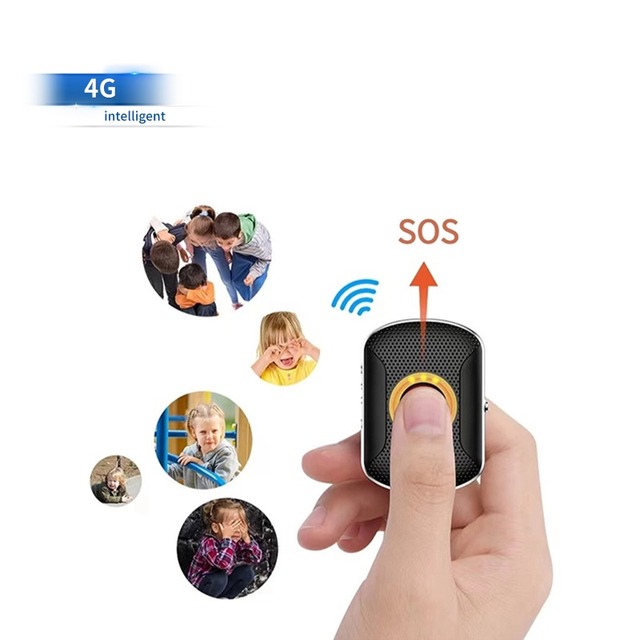 Mini Multifunctional GPS Tracker for Autistic Children Real-time 4G & LBS Positioning WiFi Lighting Safety Necklace