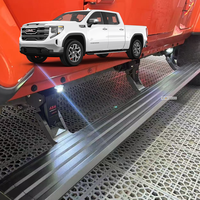 Pijakan Kaki Samping Otomatis Retraktil Berbahan Aluminium Alloy Mewah untuk GMC Sierra 1500 2019+ dengan Motor Ganda dan Lampu LED