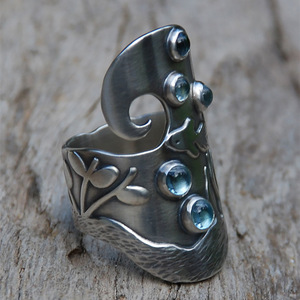 Anello in Resina Tema Mondo Marino per Donne, Gioiello Regolabile alla Moda per Uso Quotidiano - Product Image 6