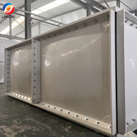 Réservoir d'eau en fibre de verre Lanzhi 500L 1000L 2000L 5000L FRP GRP Combinaison SMC avec pompe Garantie 1 an 1000L/heure 220V 110W