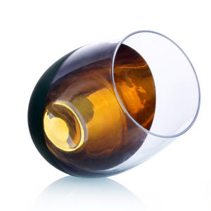 Gobelet en verre à <span class=keywords><strong>champagne</strong></span> minimaliste élégant gobelet à vin sans pied en galvanoplastie pour cocktails vin rouge moderne - Product Image 5