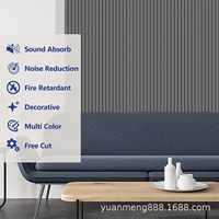 Haute qualité MDF Akupanel panneaux muraux à lattes en bois feutre acoustique insonorisé pour la décoration intérieure salon moderne salle de sport