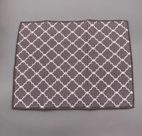 Tapis de séchage de cuisine en microfibre facile à nettoyer Rectangle séchage de la vaisselle lavable napperon de table doux maison