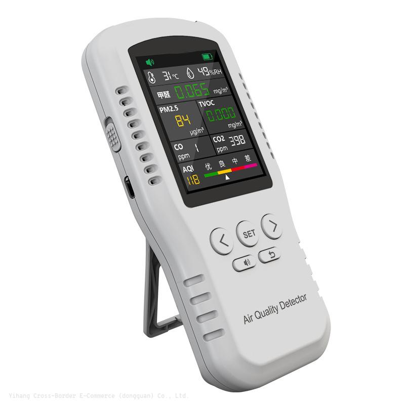 Распродажа, T-Z01 Pro 8 в 1, детектор качества воздуха, TVOC HCHO PM2.5 CO CO2 AQI, ручной газоанализатор, настольный монитор качества воздуха