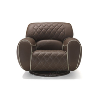 Canapé inclinable de salon en cuir véritable haut de gamme, design moderne, avec structure en bois, fauteuil de détente, mobilier de maison à vendre