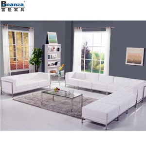 <span class=keywords><strong>Bonanza</strong></span>-Conjunto de sofás de cuero blanco, moderno y cómodo, hecho en China - Product Image 5