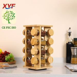 <span class=keywords><strong>Portaspezie</strong></span> in Bambù a 16 Scomparti, Accessori da Cucina <span class=keywords><strong>con</strong></span> Barattoli per <span class=keywords><strong>Spezie</strong></span>, Supporti e Scaffali in Bambù Naturale - Product Image 1
