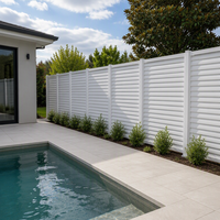 Clôture de sécurité et d'intimité en alliage d'aluminium très résistante, populaire, pour la vente en gros - Revêtement écologique, personnalisable pour l'extérieur, Australie