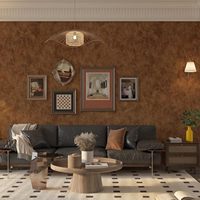 Papier peint autocollant 3D métallique ORON, imperméable, pour meubles, papier peint en béton, chambre à coucher, décoration murale pour la maison