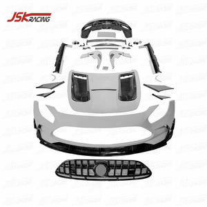 KITS DE CARROSSERIE LARGE EN FIBRE DE CARBONE STYLE NOIR POUR 2015-2018 MERCEDES BENZ <span class=keywords><strong>AMG</strong></span> <span class=keywords><strong>GT</strong></span> GTC GTS GTR - Product Image 1