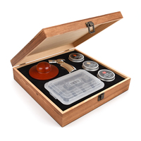 Kit de fumage pour cocktails Jianxin YZQ-039, coffret en bois, torche, glaçons, copeaux de bois, accessoires de bar, ensemble cadeau, ensembles de snacks pour cocktails
