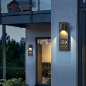 <span class=keywords><strong>2026</strong></span> Nieuwe RFQprint Lichtgevende Nummers Luxe Gebouw Kamer Wegwijzer Richtingsaanwijzer Deur Residentieel Appartement Nummerbord - Product Image 1