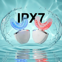 Kit de Blanqueamiento Dental Powsmart IPX7 a Prueba de Agua, Dispositivo de Blanqueamiento con Luz LED Azul, Carga Inalámbrica, Gel PAP Sin Peróxido, Uso Doméstico
