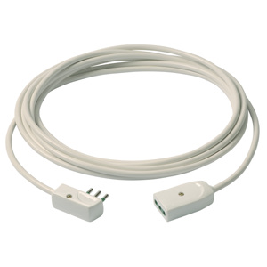 Cable de Extensión 3G0.75 con Enchufe Plano de 5 Metros, Cable de Alimentación Blanco - Product Image 1