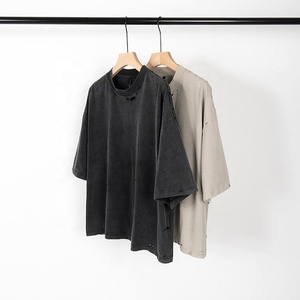 เสื้อยืดผ้าฝ้ายพิมพ์ลายโลโก้แบบวินเทจเสื้อ100เปล่าออกแบบได้ตามต้องการ - Product Image 1