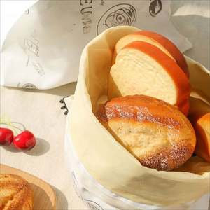 Reusable Organic Linen <b>Food</b> <b>Storage</b> <b>Bag</b> Fresh and Refrigerable Beeswax Bread <b>Bag</b> - Product Image 2