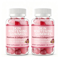 Gummies éclaircissantes pour la peau au glutathion en gros, avec nicotinamide, acide hyaluronique, vitamines C et E pour un teint sain et éclatant