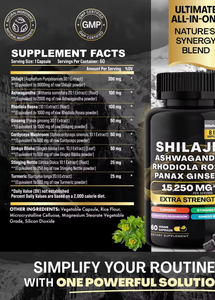 Diskon besar kapsul Shilajit murni Himalaya murni Met Ashwagandha Panax <span class=keywords><strong>Ginseng</strong></span> penguat energi 60 Hitungan - Product Image 4