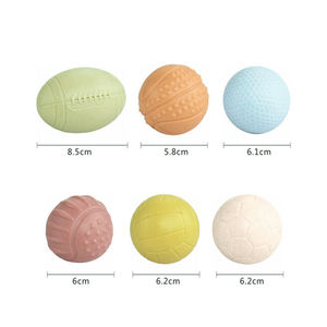 Suministro de fábrica gran oferta PVC rítmico Flexible inolvidable paja no poroso bebé verano juguete patito bola mano agua flotante - Product Image 3