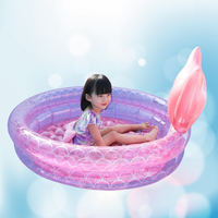 Vente chaude Ins épaissie PVC gonflable sirène piscine ménage bébé enfant en bas âge piscine, océan piscine à balles