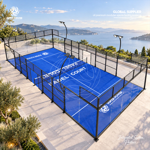 Cancha de Pádel de Lujo para Interiores y Exteriores, Sin Óxido, Galvanizada por Inmersión en Caliente, Panorámica - Product Image 1