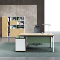 Bureau exécutif durable de directeur de patron de bureau d'affaires de nouveau design avec le tiroir de serrure à combinaison